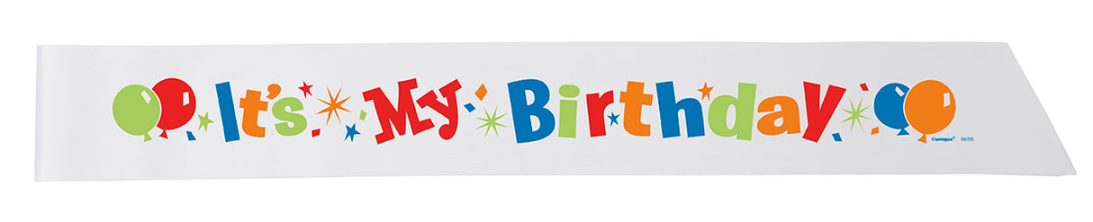 It's My Birthday Satin Sash