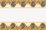 Traditional Thanksgiving Rectangular Plastic Table Cover 54in x 84in