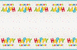 Happy Balloon Birthday Rectangular Plastic Table Cover 54 x 84
