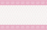 Pink Hearts Baby Shower Rectangular Plastic Table Cover 54in x 84in