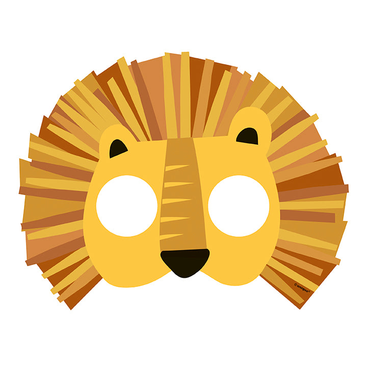 Animal Safari Paper Masks 8ct