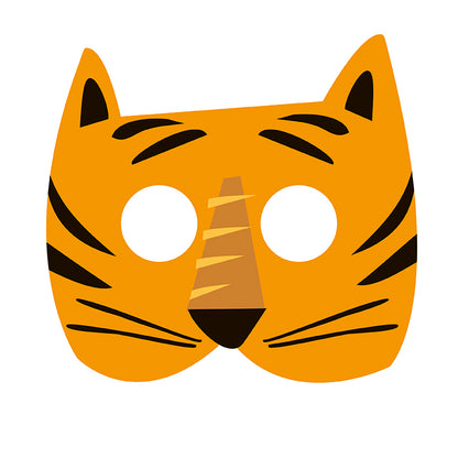 Animal Safari Paper Masks 8ct