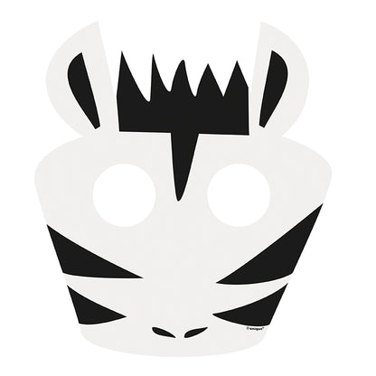 Animal Safari Paper Masks 8ct