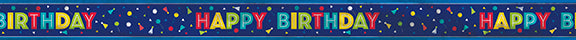 Peppy Birthday Happy Birthday Foil Banner 12ft