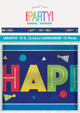 Peppy Birthday Happy Birthday Foil Banner 12ft