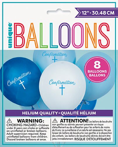 Fancy Blue Cross Balloons