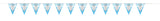 Fancy Blue Cross Flag Banner