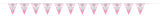 Fancy Pink Cross Flag Banner