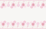 Pink Gingham 1st Birthday Rectangular Plastic Table Cover 54in x 84in