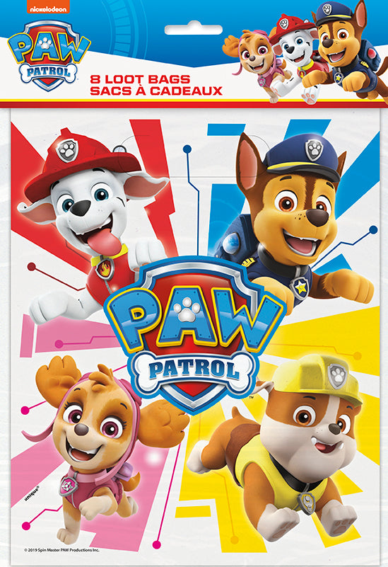 Paw Patrol Loot Bags 8ct