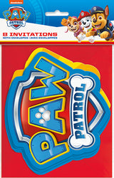 Paw Patrol Large Invitations 8ct