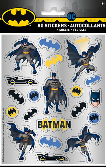 Batman Sticker Sheets 4ct