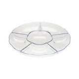 Clear Plastic Round Sectional Tray