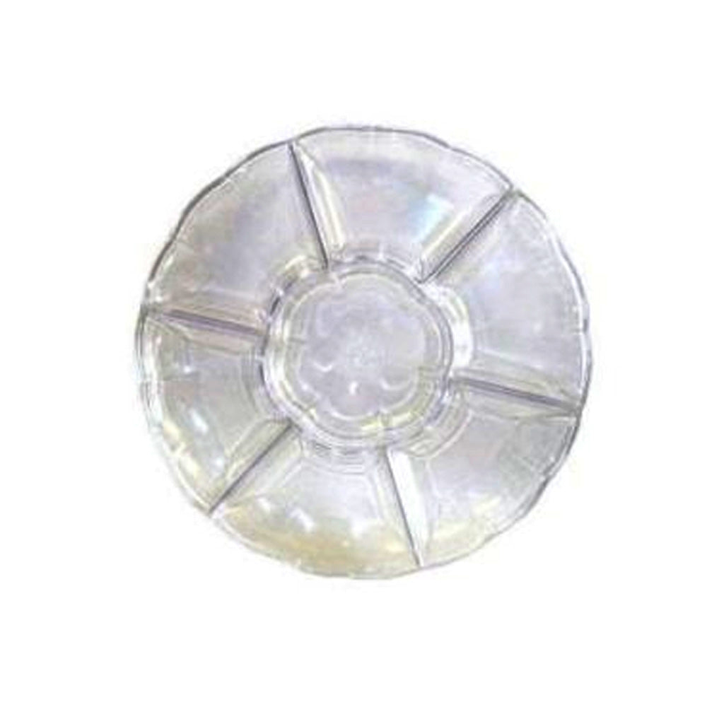 Clear Plastic Round Sectional Tray