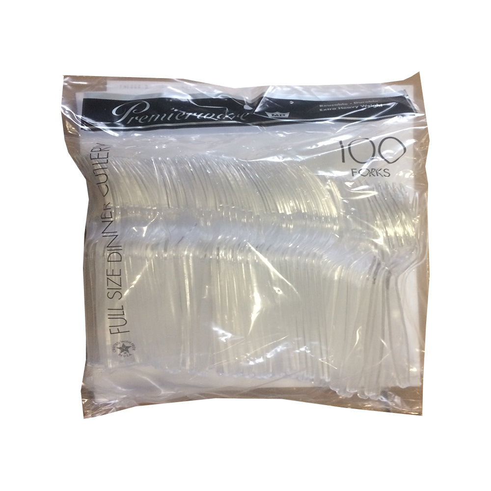 Premierware Clear Cutlery 100ct