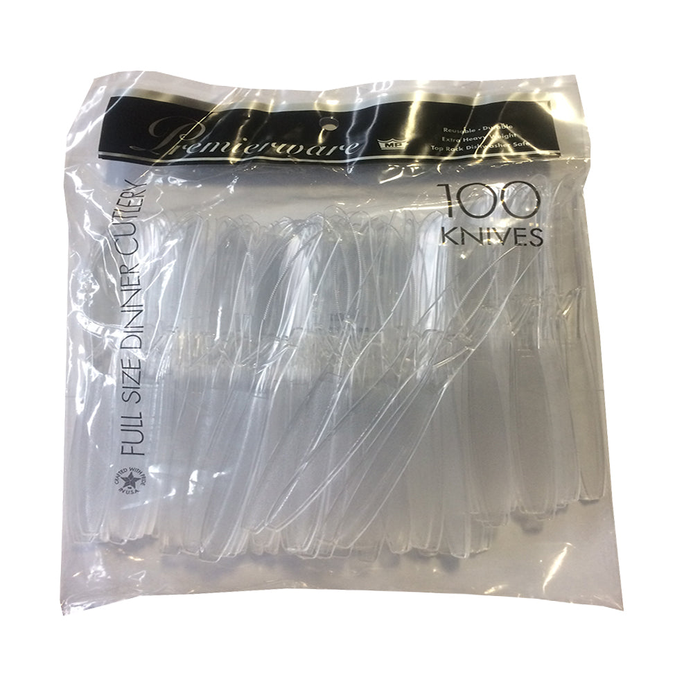Premierware Clear Cutlery 100ct