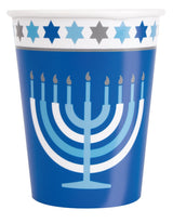 Starry Hanukkah 9oz Paper Cups 8ct