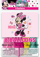 Minnie Mouse 12in Latex Balloons 8ct