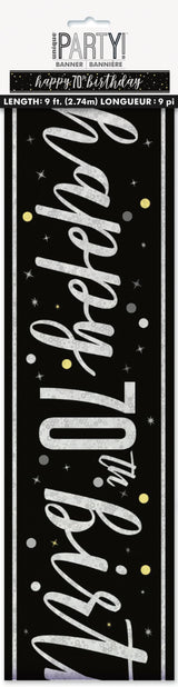 Glitz Black Prism Foil Banner 9ft - 70