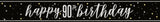 Glitz Black Prism Foil Banner 9ft - 90