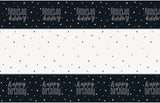 Glitz Black Plastic Table Cover 54in x 84in