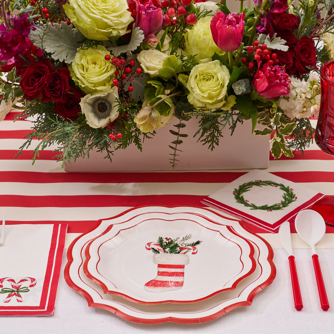 Merry and Bright 8in Paper Salad Plates 8ct