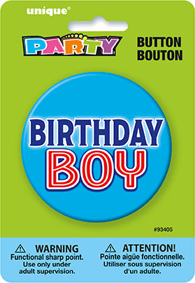 Birthday Boy Button 3in