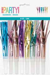 Foil Squawkers 8ct - Assorted Colors