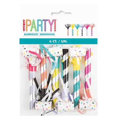 Fringed Party Blowouts 6ct