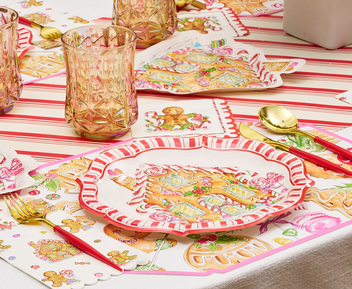 Gingerbread 10.5in Dinner Plates 8ct