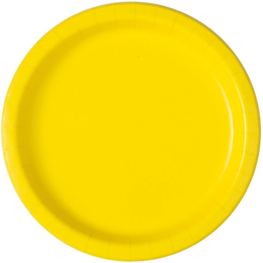 Yellow Round 9in Dinner Plates 16ct