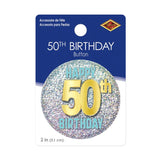 50th Birthday Button