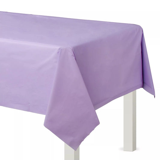 Lavender Plastic Rectangle Table Cover 54x108