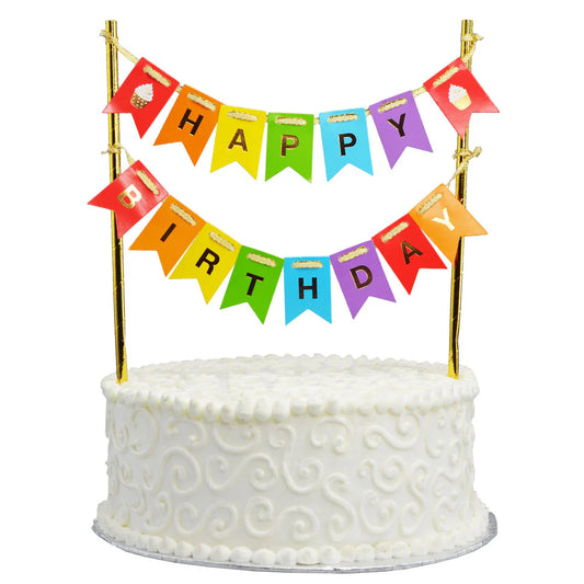 Cake Bunting - Happy Birthday