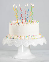 Slim Curly Candles - Rainbow 10ct