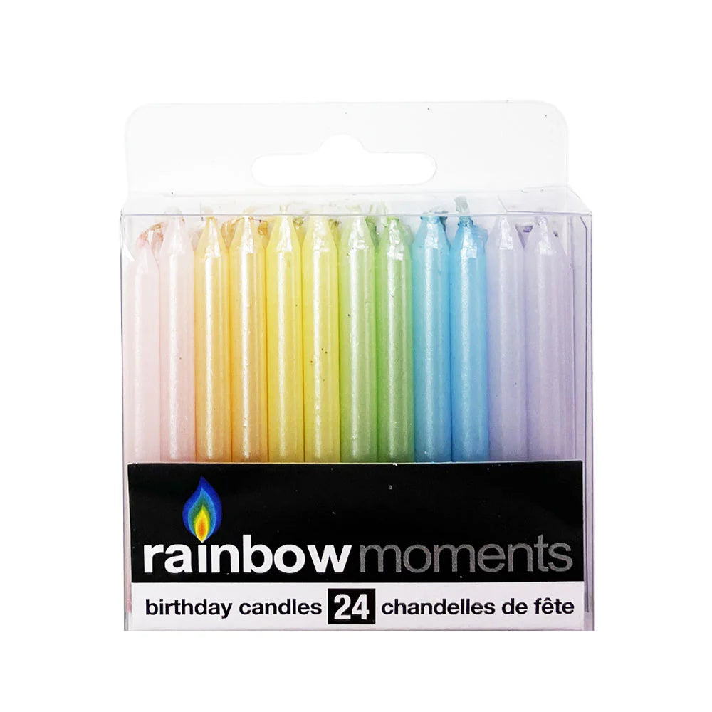 Smooth Candles - Pearl Pastel 24ct