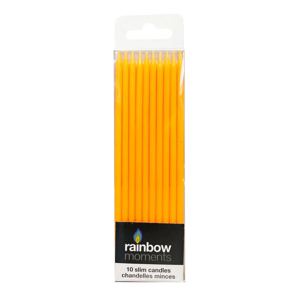 Slim Candles By Color 10ct