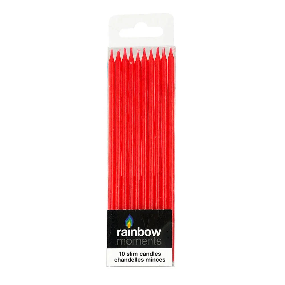 Slim Candles By Color 10ct