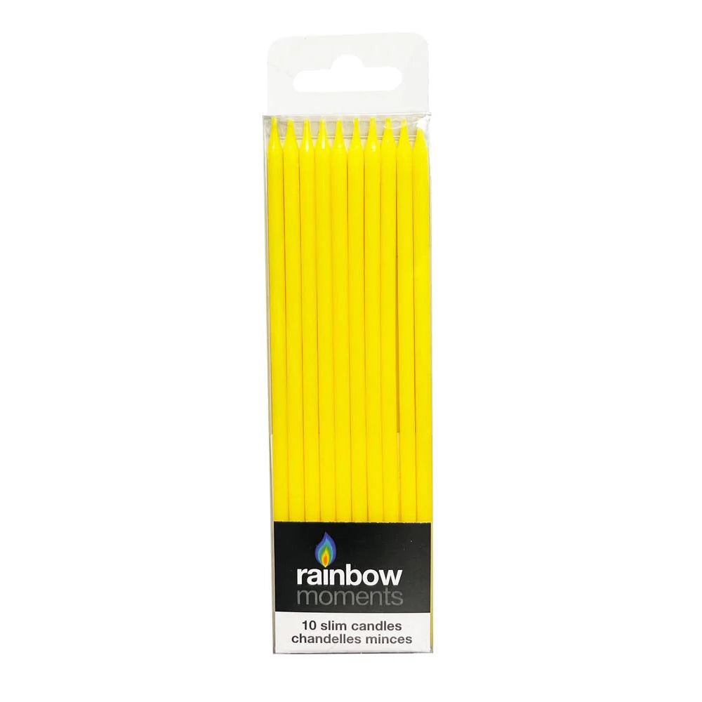 Slim Candles By Color 10ct