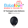 12" Pearlized Packaged Latex Balloons 12ct - Not Inflated