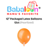 12" Pearlized Packaged Latex Balloons 12ct - Not Inflated