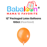 12" Pearlized Packaged Latex Balloons 100ct - Not Inflated