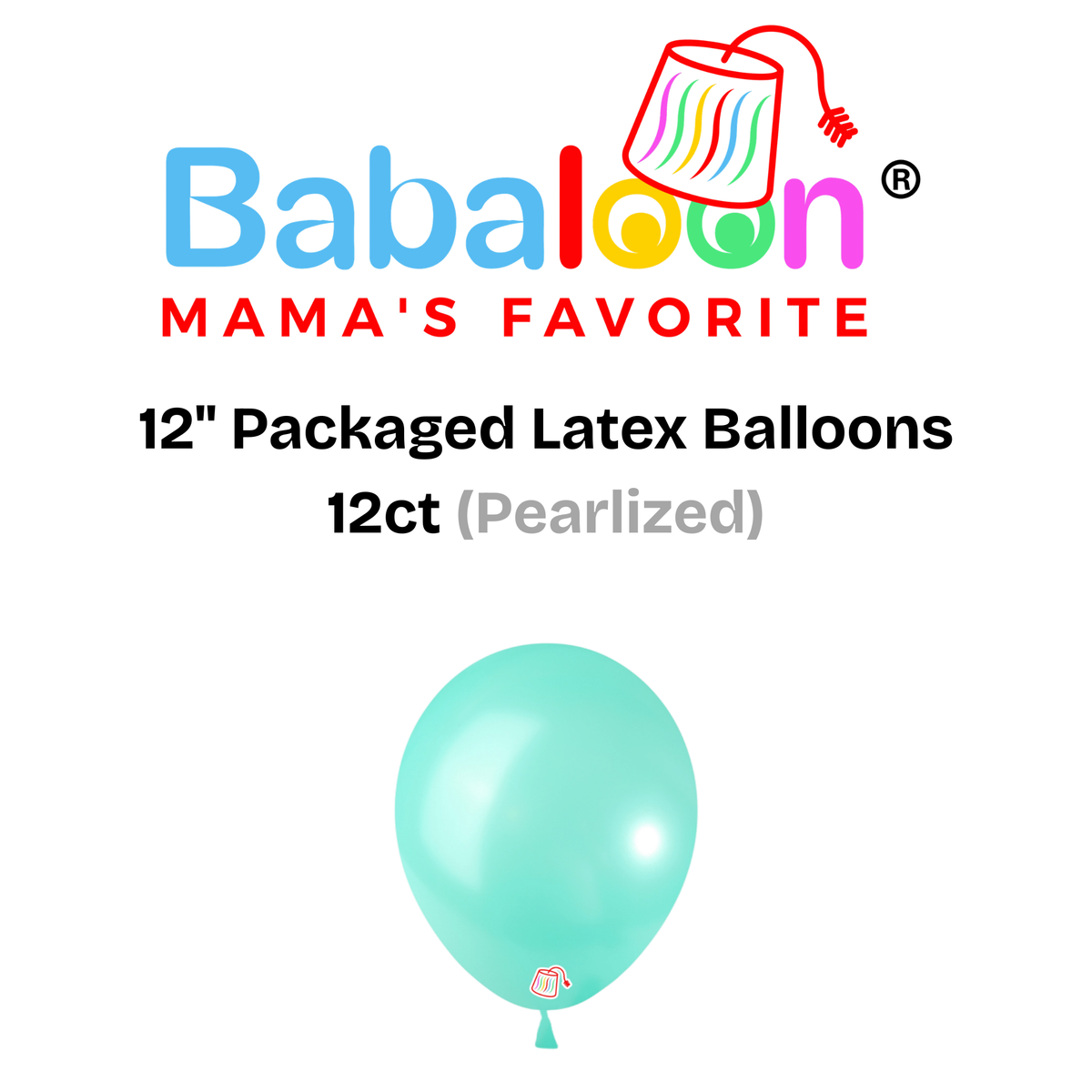 12" Pearlized Packaged Latex Balloons 12ct - Not Inflated