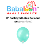 12" Pearlized Packaged Latex Balloons 12ct - Not Inflated