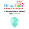 12" Pearlized Packaged Latex Balloons 12ct - Not Inflated