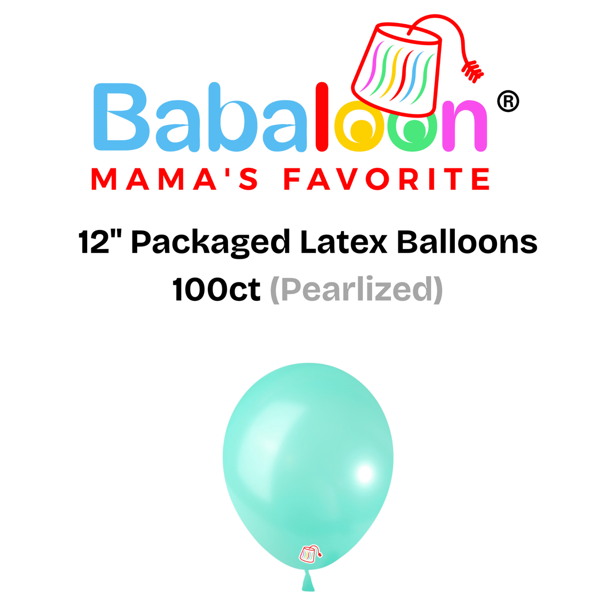 12" Pearlized Packaged Latex Balloons 100ct - Not Inflated