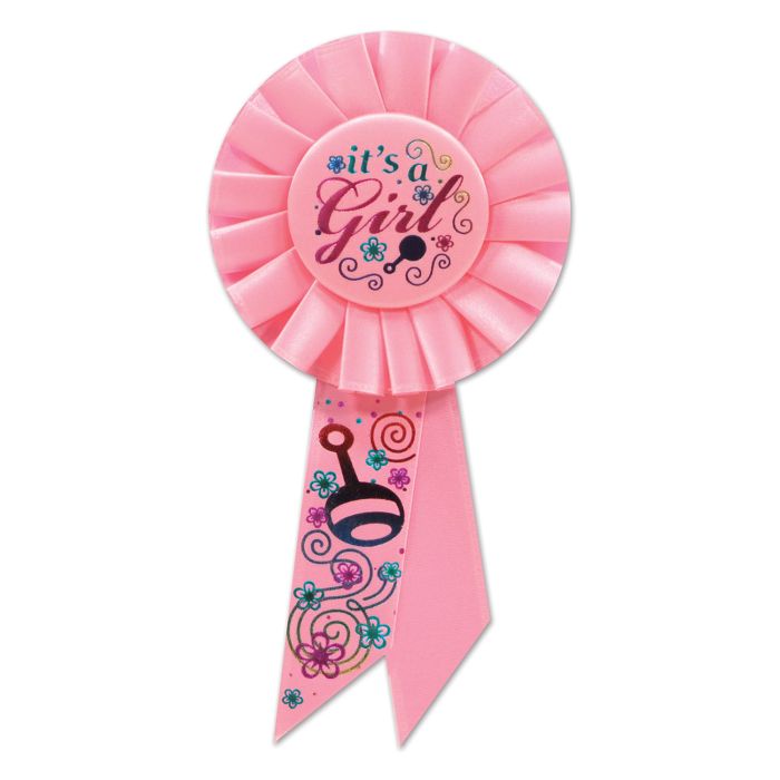 It's A Girl Rosette