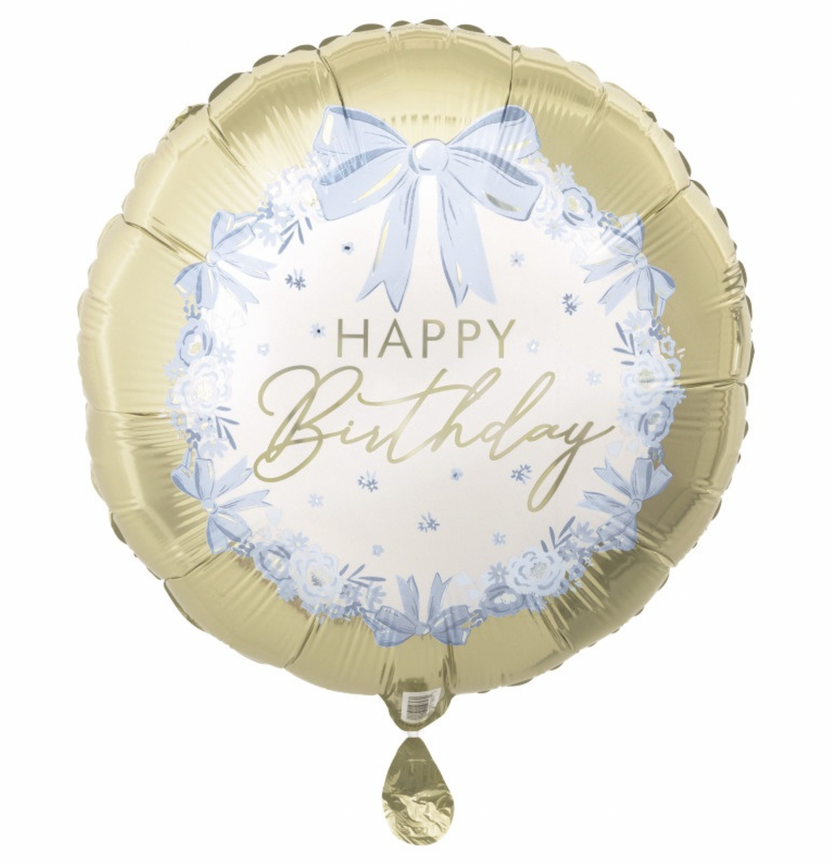#338 Dainty Bows Birthday 18in Printed Mylar