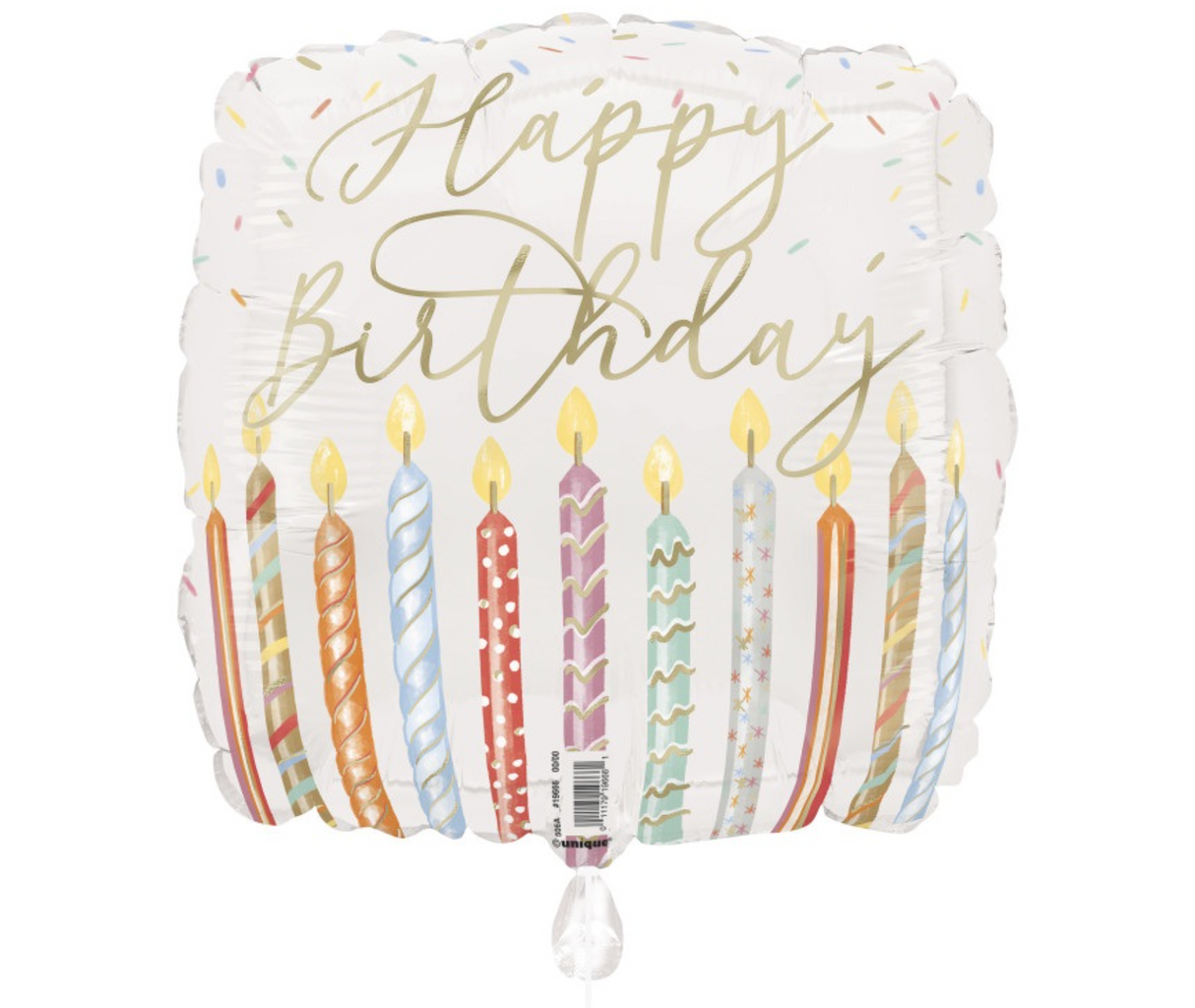 #332 Gold Birthday Celebration 18in Printed Mylar