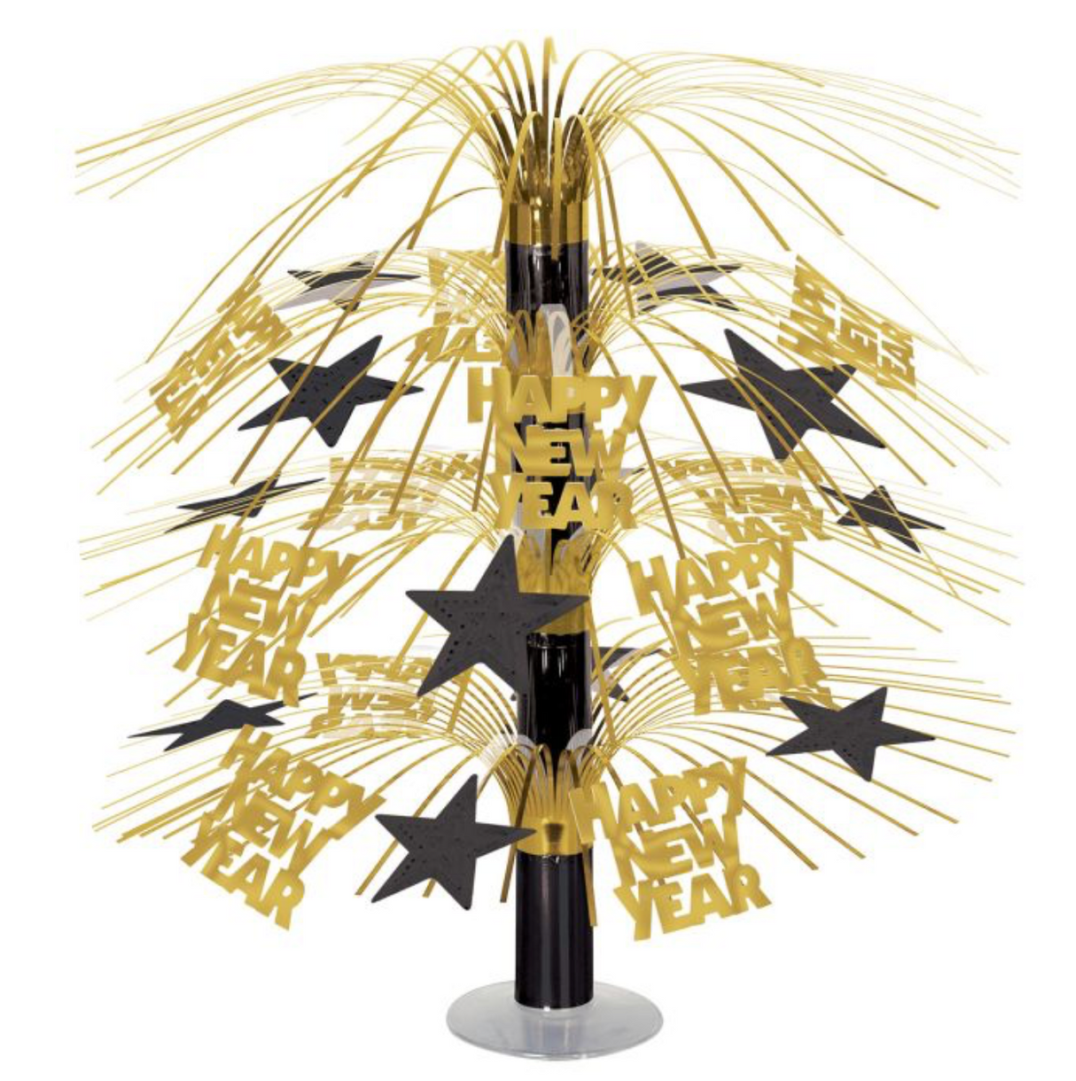 Happy New Year 18in Cascade Centerpiece
